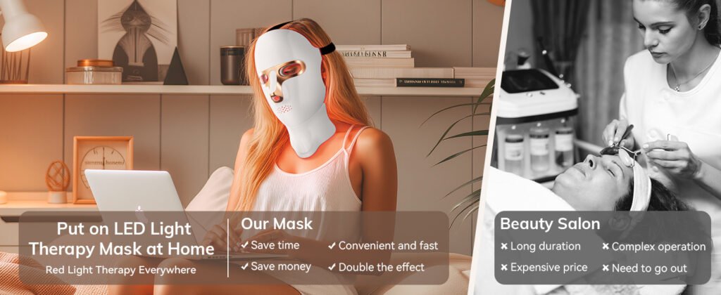Best Tinkoola red light therapy mask for face and neck skincare