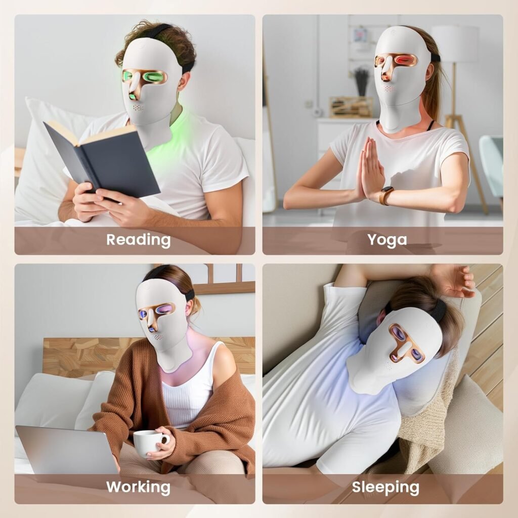 Tinkoola LED face mask for calm evening skincare routine