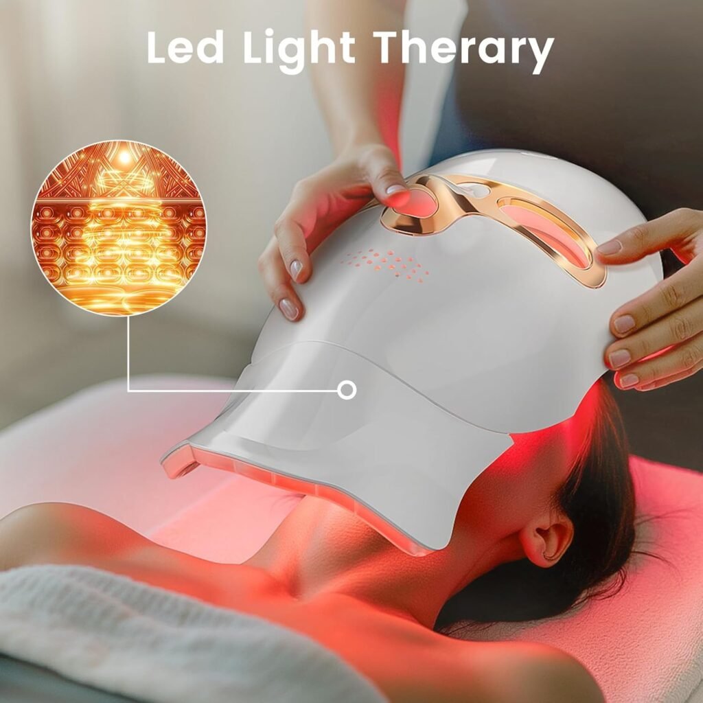 Tinkoola LED mask with cordless USB-C rechargeable design